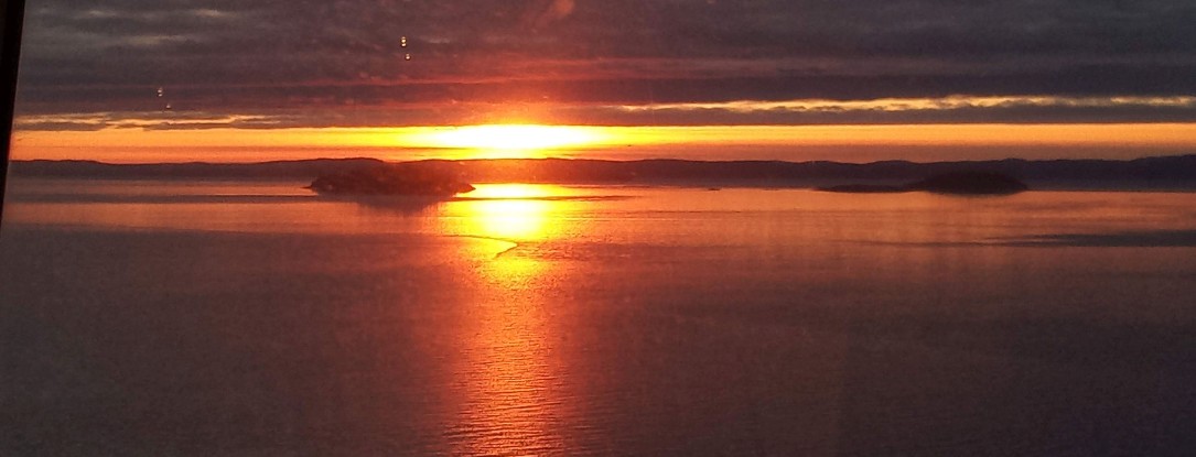 Sonnenuntergang Oslo Norwegische Schären